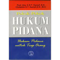 Pokok-Pokok Hukum Pidana